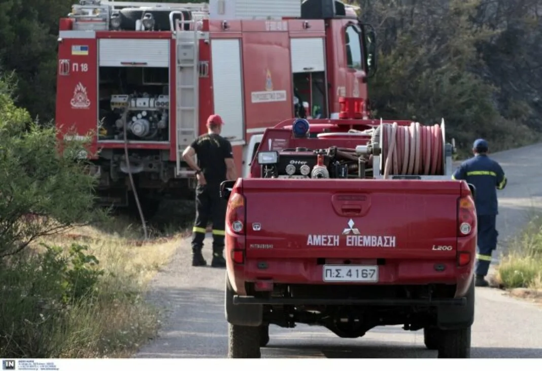 Φωτιά στην Καλή Πέλλας, σηκώθηκε και ελικόπτερο Φωτιά στην Καλή Πέλλας, σηκώθηκε και ελικόπτερο
